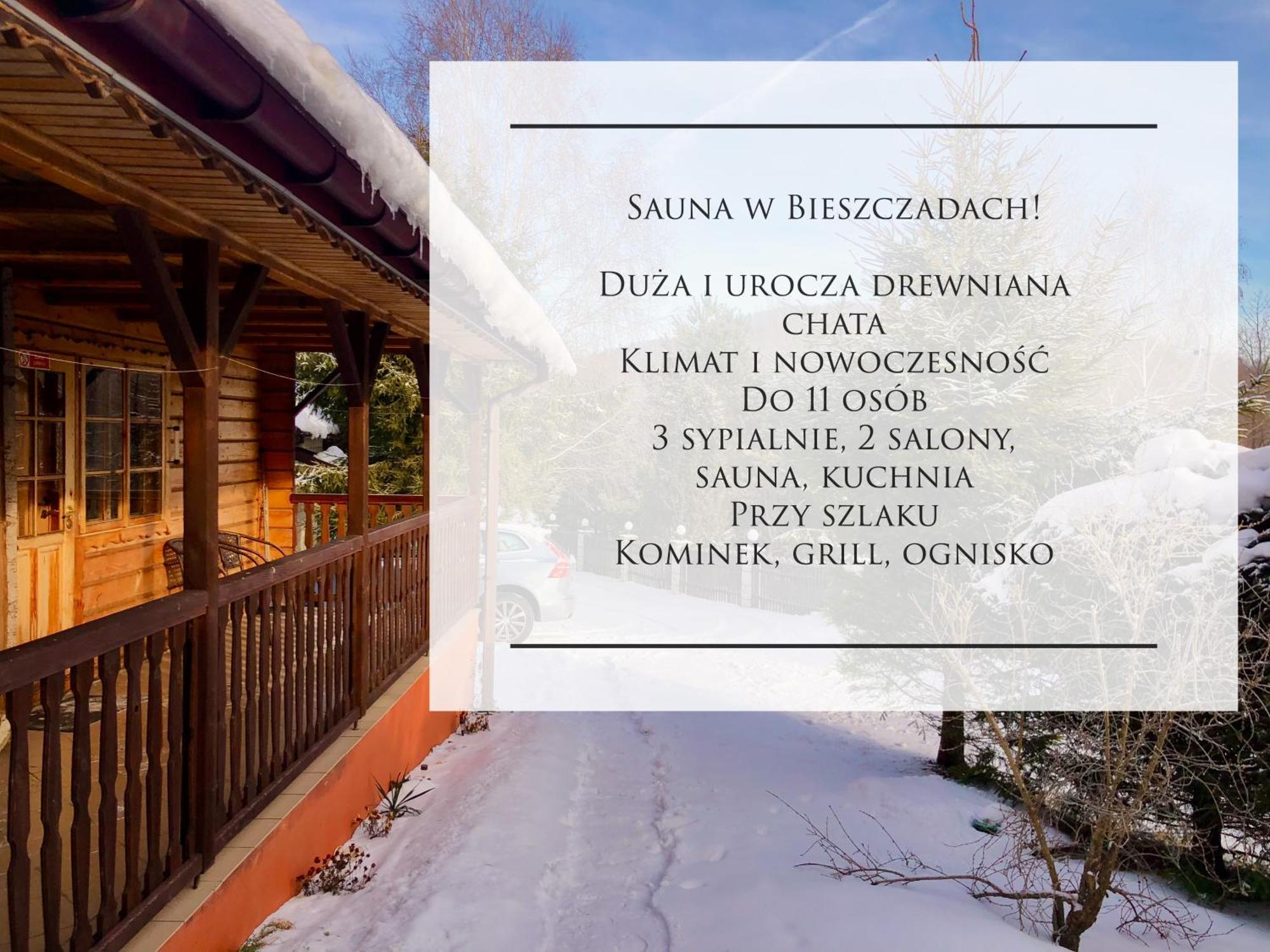 Urocza Chata Z Sauna W Bieszczadzkim Parku Krajobrazowym Bukowiec  Luaran gambar